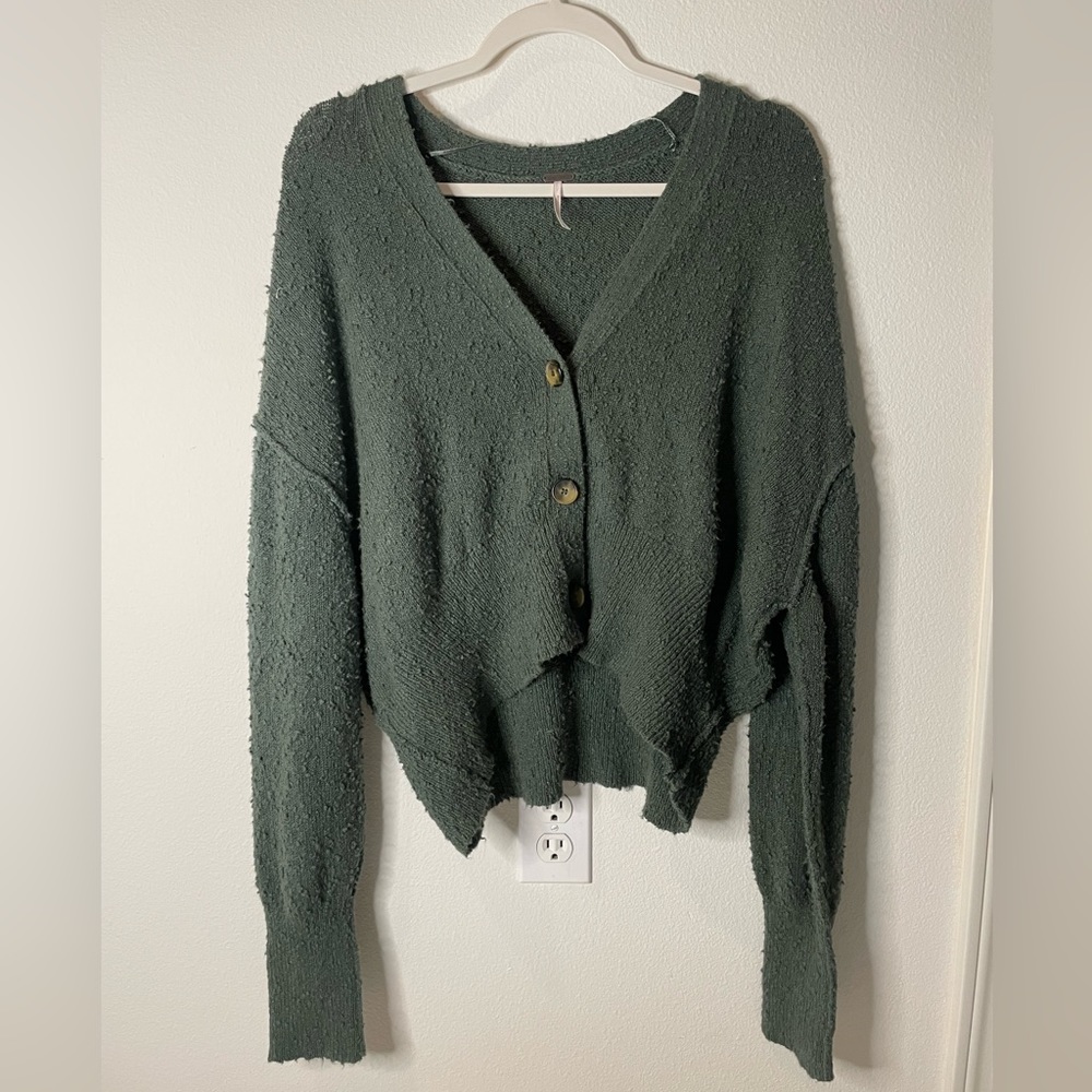 Free People Found My Friend Cardi Forest P
